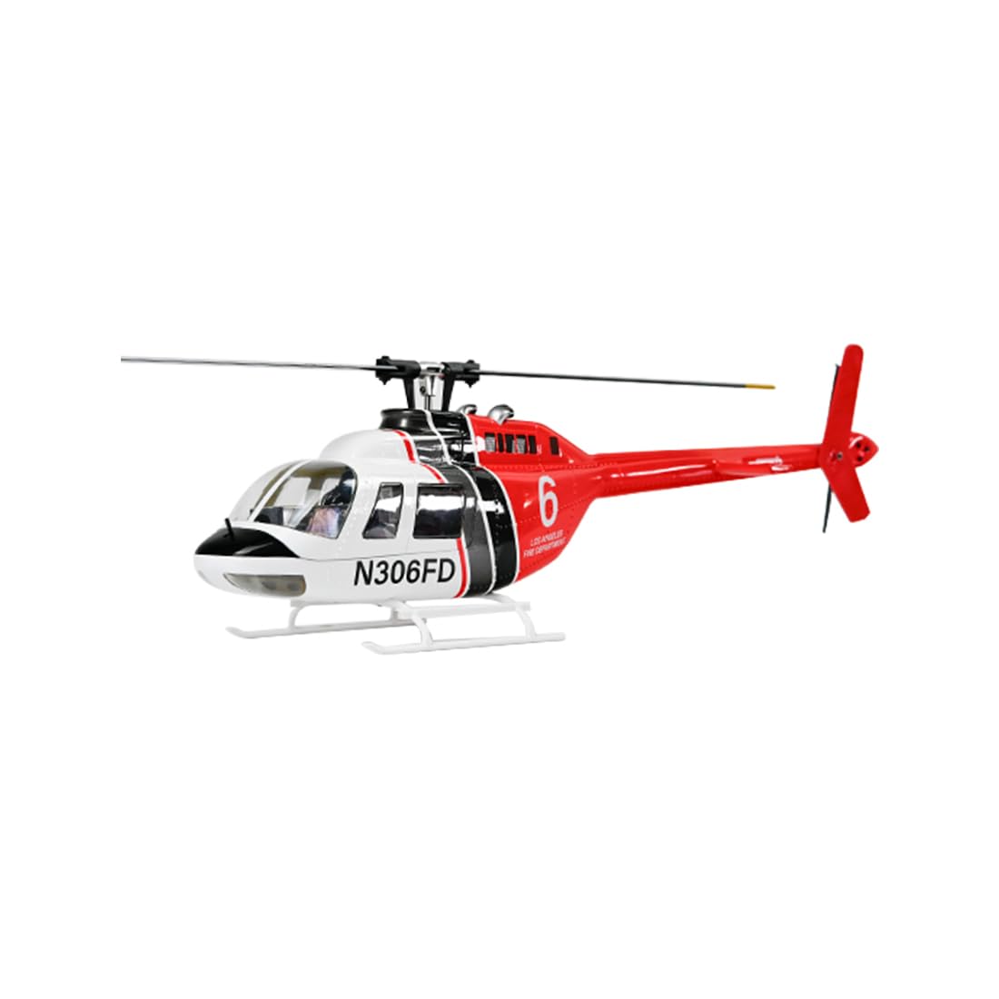 FLYWING Bell-206-V3 - Elicottero RC classe 470, 2,4 GHz 6CH, controllo di volo ACE, GPS, FBL, 4 modalità di volo, batteria 4S, RTF, M1/M2, 16+