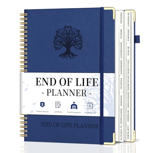 End of Life Planner, Spiral Estate Planning Organizer with...