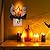 Ghost Campfire Nightlight, Halloween Nightlight Flickering Firelight Indoor Decorations Lamp, Plug-in Night Light for Decor, 2024 Ghost Roasting Marshmallows Night Light
