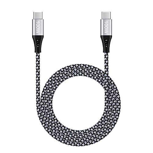 Pixel 100W Type C to Type C Cable for Google Pixel 8a 8 Pro 7a 7 Pro 6 Pro, 6ft PD 5A Fast Charging USB C to USB C Cable Nylon Braided Type C Cable for iPhone 15,Samsung S24 S23 S22 A55 A15 A14 A54