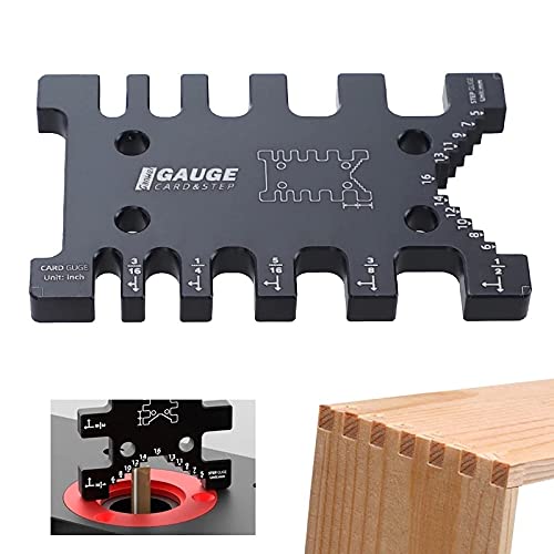 Calibrador Tenon Métrico y Doble Cara Aleación Aluminio miniatura 2