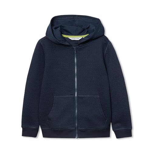 Lands' End Boys Texture Knit Zip Up Hoodie