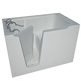 Spa World Venzi Vzb3660lws Artisan Rectangular Soaking Walk-In Bathtub, 36x60, Left Drain, White