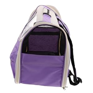 PENIKOKO Faltbare Katzentragetasche Hunde Rucksack Lavendel
