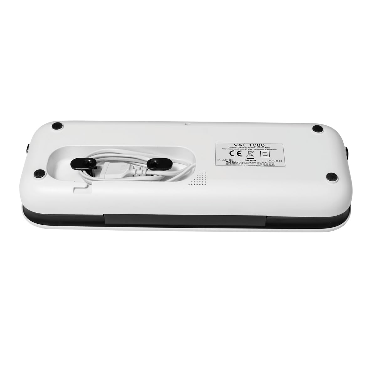 MACOM, Macchina sottovuoto automatica con finitura in vetro temperato, Forever Fresh VAC1080
