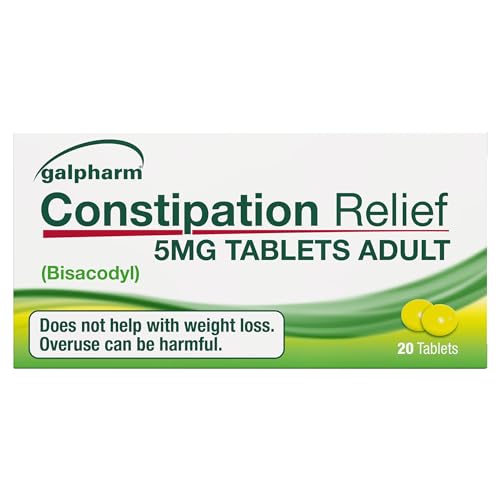 GALPHARM Entrolax (Bisacodyl 5mg) Effective overnight relief of constipation - 100 tablets (5x20)