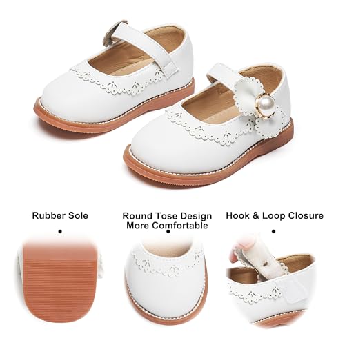 Image of Felix & Flora Toddler Little Girl Princess Dress Shoes-Mary Jane Flats for Girl Party School Shoes