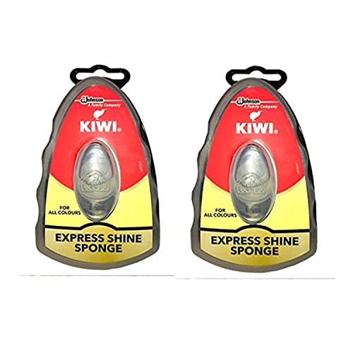 SAMRIDHICreation Kiwi Express Shoe Shine Sponge, Neutral 0.2 fl oz (pack of 2)