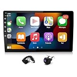 4+64G 2 Din Android 13 Autoradio Multimédia avec sans Fil CarPlay Android Auto pour Peugeot Partner 2008 2019, 10,1 Pouces écran Tactile Radio Stéréo avec Navigation GPS Mirror Link SWC Dab+ FM