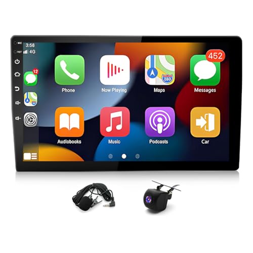 4+64G 2 Din Android 13 Autoradio Multimédia avec sans Fil CarPlay Android Auto pour Subaru Foreste/Impreza WRX 2008-2014, 10,1 Pouces écran Tactile Radio...