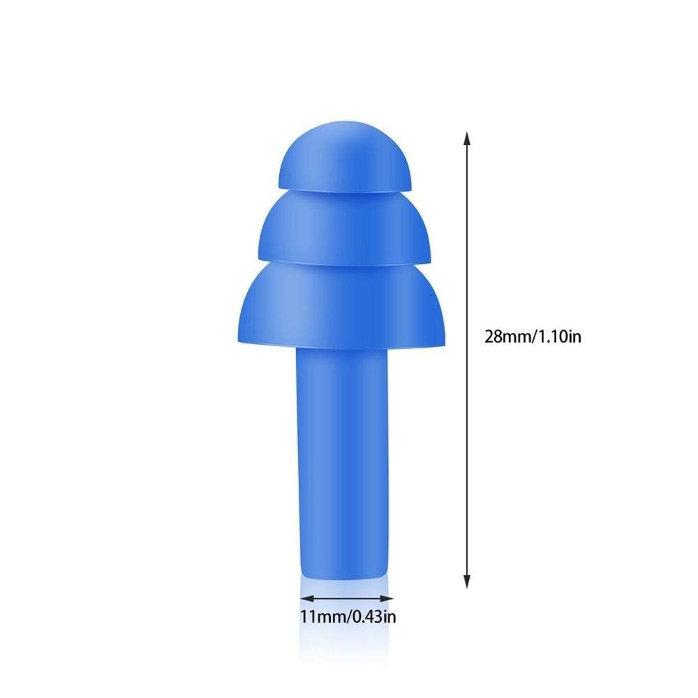 UrbanBasics Soft Silicone Swimming Ear Plugs (Blue) - Pack of 2 Pairs 3