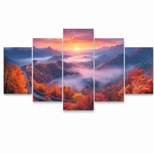 Pintura Manualidades Adultos de la Gran Muralla 5 Pack para Superar el Estrés con Cuadros Salon
