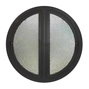 YVYKFZD Aluminium Schiebefenster Doppelflügelfenster rund