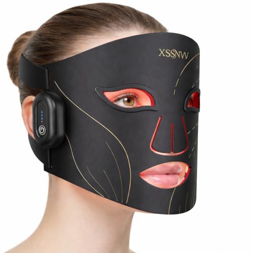 Masque LED Visage Infrarouge 850 nm et Luminothérapie Rouge Sans Fil
