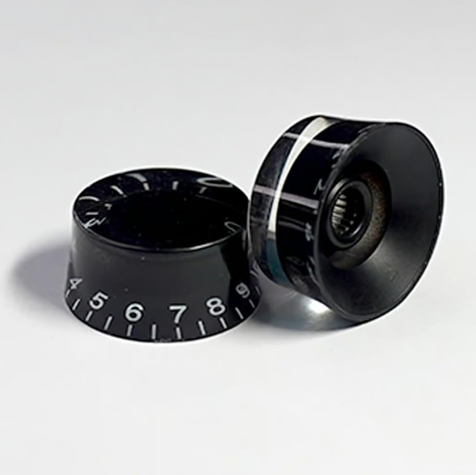 Guitar Volume/Tone Vintage Hat Black Hat knob with White Words-image-4