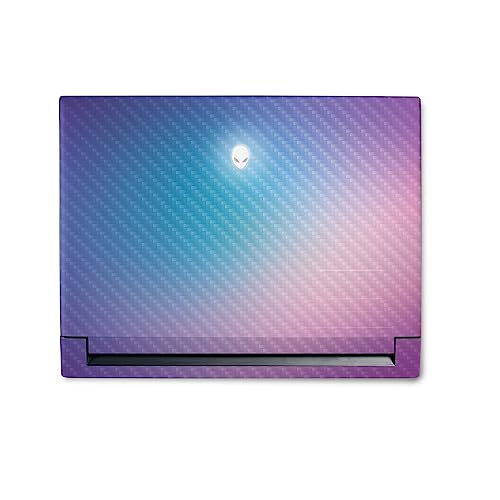 Image of MightySkins Carbon Fiber Skin Compatible with Alienware M18 R1 (2023) Full Wrap Kit - Royal Haze | Protective, Durable Textured Carbon Fiber Finish | Easy to Apply & Change Styles | Made in The USA