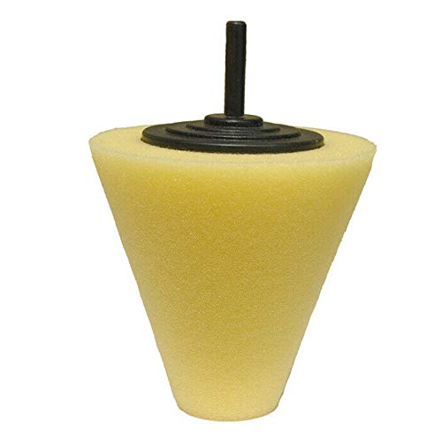 Tamponi di lucidatura per auto, Spugna lucidante for mozzi ruota auto, cono in schiuma metallica for ruote auto, portiere e maniglie auto, 4 pezzi