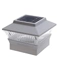12 Pack Solar White Color Square Post Fence Mount 4x4 (Will Only FIT 4" x 4" PVC Posts not Wood Post)