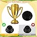 HFXXAD 40 Pcs Mini Trophies Bulk for Kids, Plastic Gold Small Trophy Cups for Sports Tournaments and Competitions(3.4in)