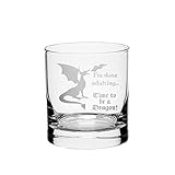 Time To Be A Dragon Etched Glass (Rocks)