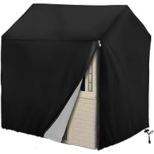 Yuanpgky Wooden Playhouse Cover 210D Heavy Duty Oxford, Waterproof Outdoor Game House Dust Protection with Drawstring, Windproof Garden Toy Shelterblack 115 * 102 * 127cm