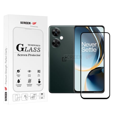 Image of ScreenUp Tempered Glass For OnePlus Nord N30 - Ultra Clear, 9H Scratch Resistant, Full Coverage, Easy Install Screen Protector