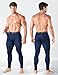 Niksa Men's Compression Pants, Athletic Workout Tights Performance Leggings Baselayer for Running Football Yoga Sports Navy
