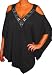 Funfash Plus Size Clothing for Women Angel Sleeves Open Shoulders Tunic Top