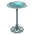 ZENY 28 Inch Height Polyresin Bird Bath Antique Outdoor Garden Decor Vintage Yard Art, Green