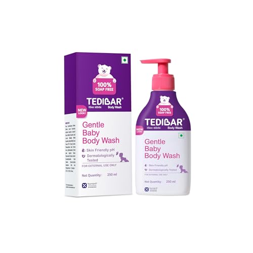 Image of Tedibar Rich Moisturising Baby Body Wash 250ml with Skin Friendly PH with Spoo Shampoo for Baby by Tedibar, 125ml | Gentle On Scalp | No. 1 Pediatrician Prescribed Shampoo for Kids