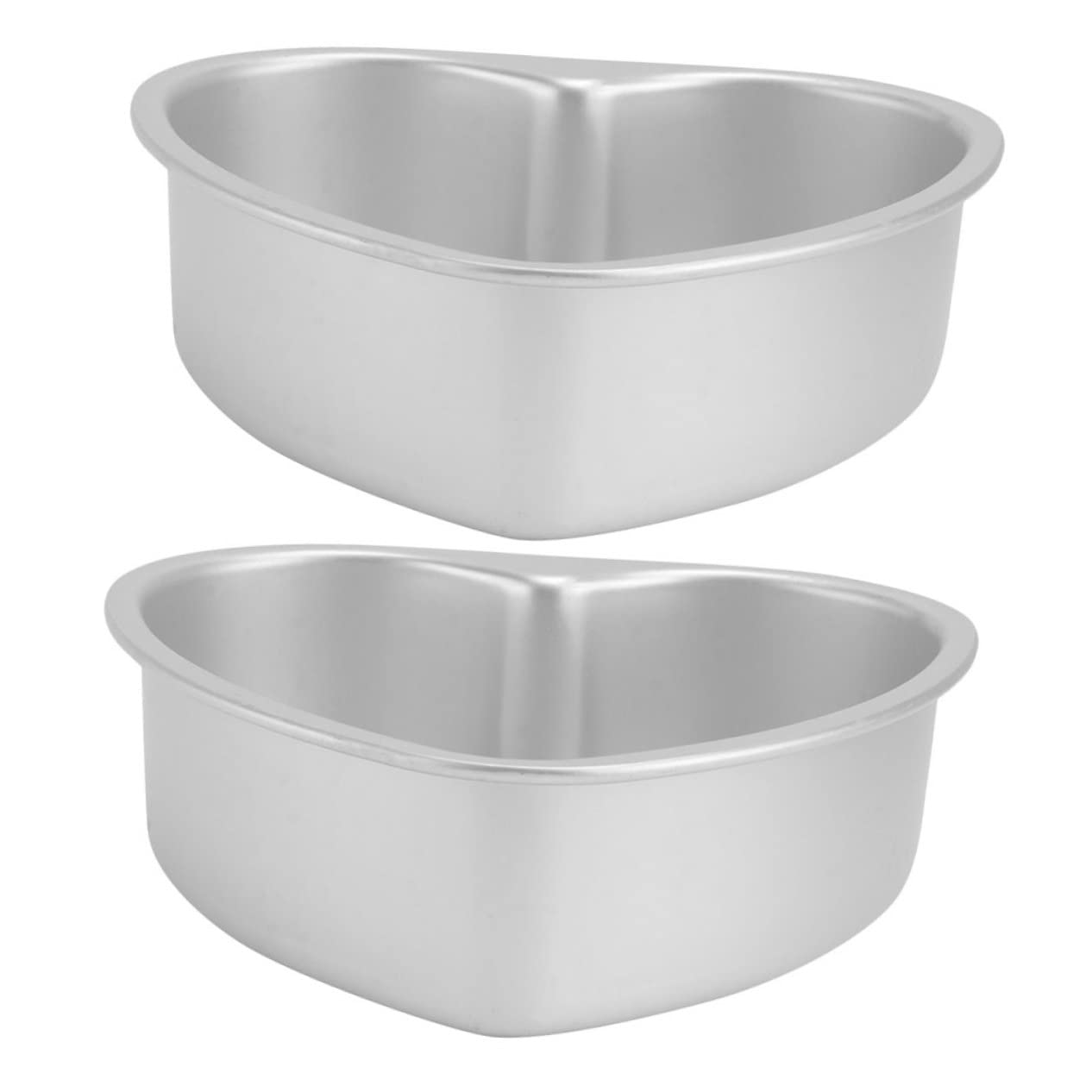 ABOOFAN Moules à Gâteau de Cœur 2 Pièces Alliage D’aluminium