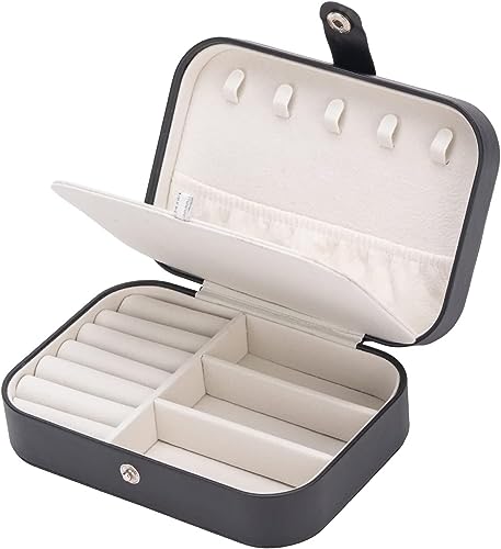HSR PU Leather Jewelry Box for Earring Rings Necklace Jewelry Holder Organizer Case, Gifts for Girls Women