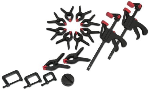 Brüder Mannesmann M90317 Schraubzwingen-Set 16-teilig