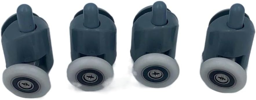 Shower Door Rollers ， 4pcs-8pcs/set Shower Rooms Cabins Pulley/Shower Room Roller/Runners/Wheels/Pulleys Diameter 20mm/22mm/23mm/25mm/27mm(2 Upper 2 Lower,23MM-6MM)