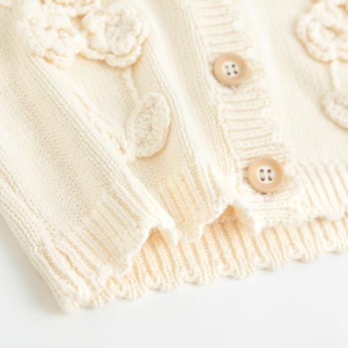 Image of Curipeer Toddler Girl Sweater Cardigans, Long Sleeve Coat, 18M-9Y | Soft Warm Fabric, Spring and Fall Casual Wear, Little and Baby Girl