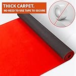Red Carpet Runner for Partys, 3x20 Feet 451 GSM Extra Thick Non-Slip Waterproof Aisle Rug for Weddings, Events, Banquets, Hollywood Runway & Proposal - Image 4