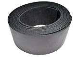 Leatherrush 5-6 Ounce Oil-Tanned Leather Strip Strap Black 2 x 84 Inch