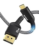 【Thunderbolt 3 DisplayPort Kabel】Maxonar USB C zu DisplayPort Kabel können Sie Ihren USB Typ-C Computer (Thunderbolt 3 kompatibel) / Smartphone / Tablet an einen DisplayPort-Monitor / Projektor anschließen und so ein hochauflösendes Videoerlebnis bieten. Kompatibel mit Samsung, Dell, LG, HP, ASUS, Acer-Monitoren und anderen.