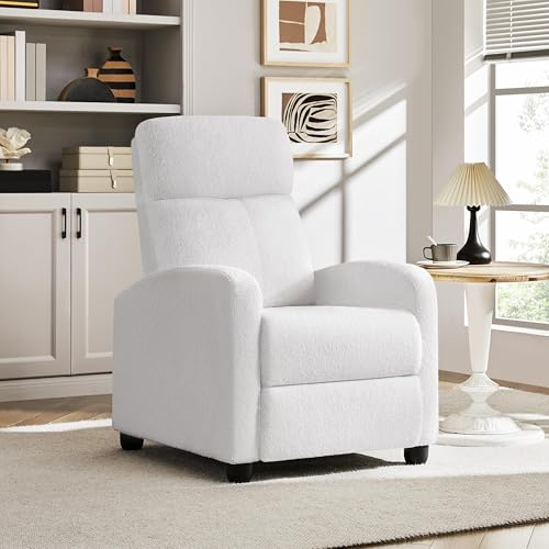 image for Yaheetech Boucle Recliner Chair Single Sofa Home Theater Seating Adjus