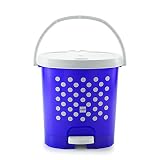 Cello Fusion Plastic Pedal Dustbin, Big, Purple