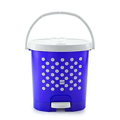 Cello Fusion Plastic Pedal Dustbin, Big, Purple