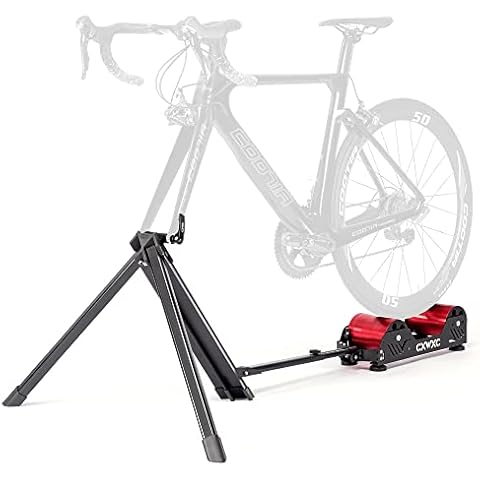 CXWXC Fahrrad Rollentrainer - 5-stufiger Magnetwiderstand, Klappbar, Indoor Fahrradtraining für 16-29 Zoll Fahrräder Cover
