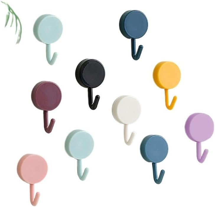 Miniatura 2 de Ganchos colgantes con gancho autoadhesivo para El Hogar, Colgador Fuerte Sin Perforación para Puerta De Baño, Toalla De Cocina, Accesorios De