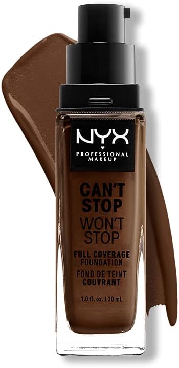 Base líquida matte NYX PROFESSIONAL MAKEUP Can't Stop Won't Stop — Chestnut