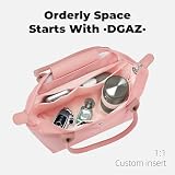 DGAZ Lekki organizer do toreb z serii Longchamp Le Pliage, jedwabny luksusowy worek wewnętrzny DupontPaper do Le Pliage M, wysokość uchwytu 25 cm (różowy)