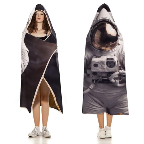 Couverture à capuche astronaute peluche pour soirées canapé - 4