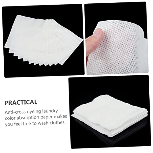 LALAFINA 48 Pçs 2 Conjuntos De Acessórios Anti-Tingido Folha De Pano De Lavanderia Pedaço De Papel M