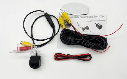 Image of Backup Camera for Select Honda Accord Odyssey Pilot Civic, Rear View Reverse Camera for Acura TL TSX MDX RL License Plate Light Lens Mounting