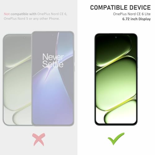 Image of SupCares Tempered Glass for OnePlus Nord CE 6 Lite (6.72 Inch) With Installation Kit | 9H Edge to Edge Screen Protector | Black