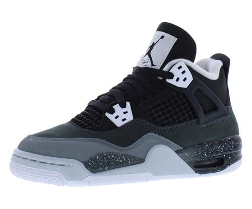 Nike Air Jordan 4 Retro GS Boys Shoes Size 5.5, Color: Black/White/Anthracite/Black